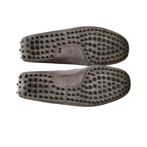 Tod’s Gommino Suede Driver Loafers Gray Men’s Size 9.5 US 8 UK main image 5
